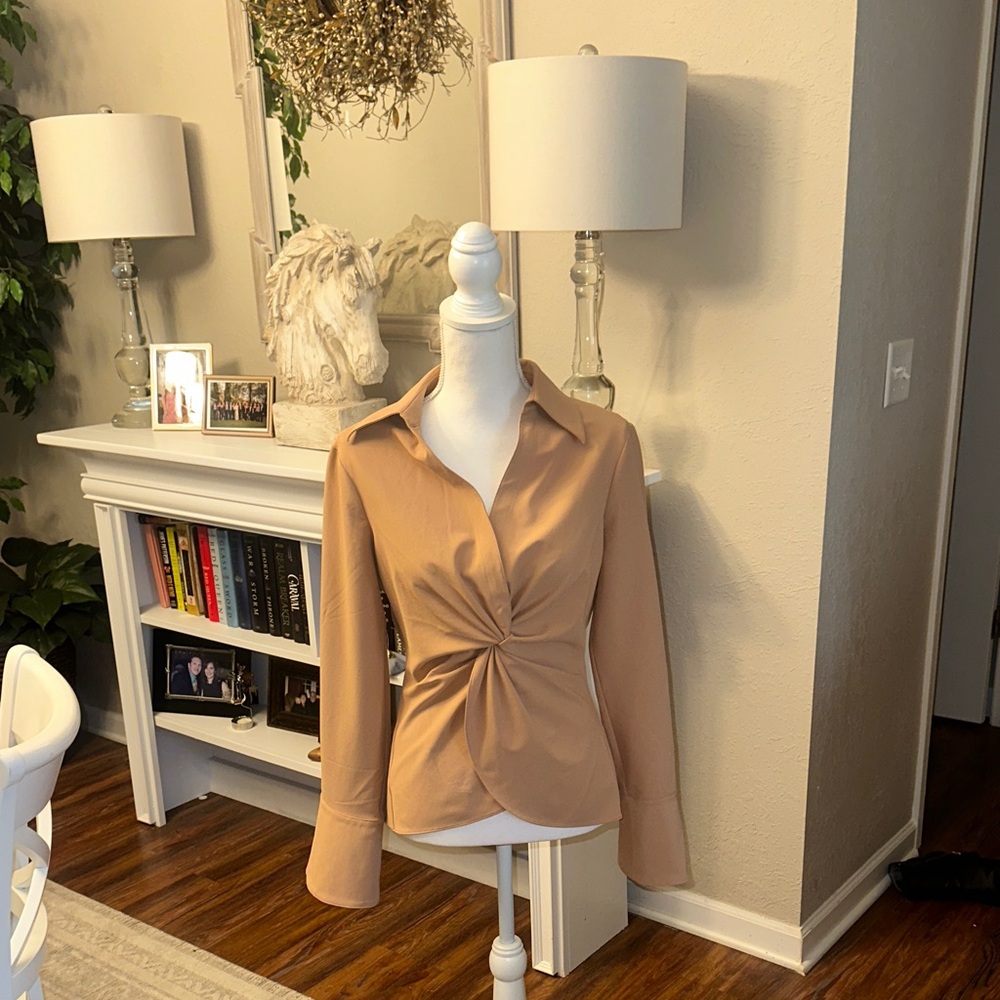 Cinq à Sept Tan Blouse